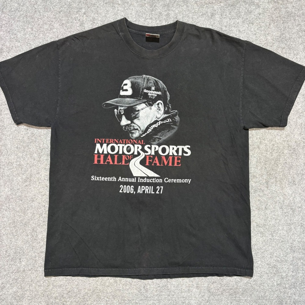 Chase Authentics Dale Earnhardt Hall of Fame 2006 T-Shirt XL Black NASCAR Racing